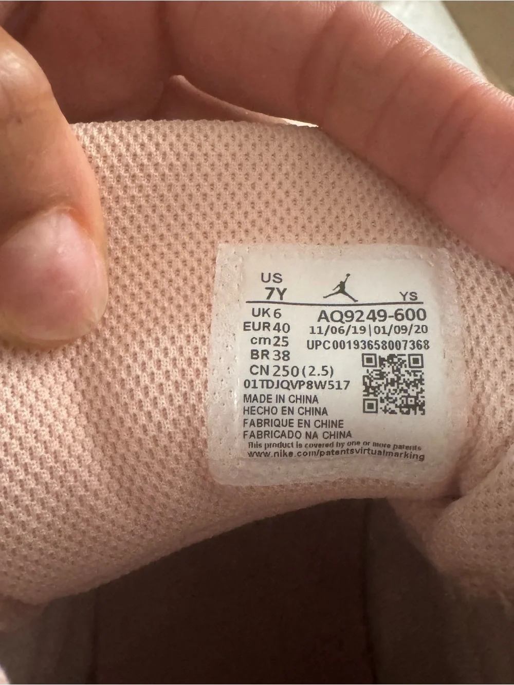 Nike Women's Peach/Blush High-Top Basketball Sneakers